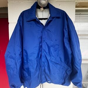 Men's Blue Vintage 90s Windbreaker Jacket Pla-Jac